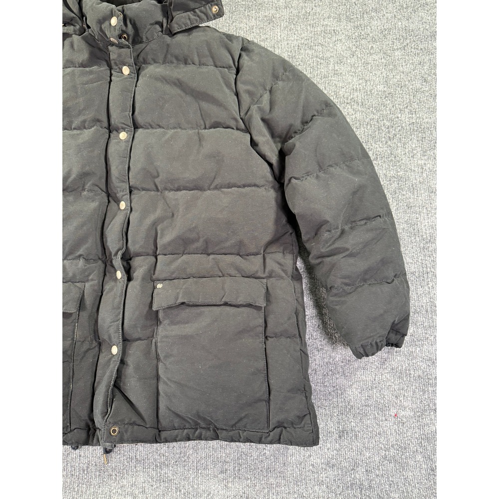 Denim & Supply Ralph Lauren Puffer Parka Jacket Womens XL Black Hooded Faux Fur - Picture 3 of 14